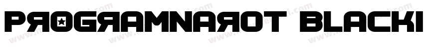 ProgramNarOT BlackItali字体转换